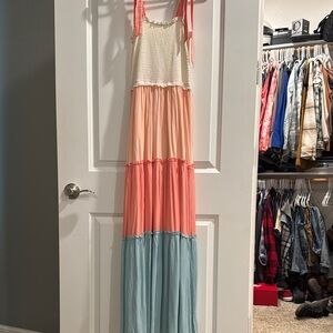 NWT Colorblock Maxi Dress